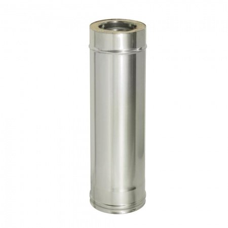 Сэндвич-труба 1,0м, ф 150х210, AISI 439/Оц, 1,0мм/0,5мм, (К)