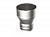 Переходник ф 135х115, AISI 439/1,0мм, h=180мм, риф